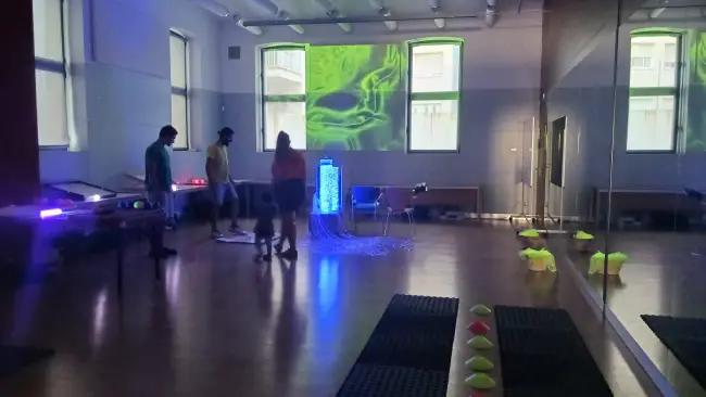 Fotos de actividades con los niños y la diversidad funcional